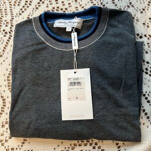 Salvatore Ferragamo Men’s Virgin Wool Crewneck Shirt